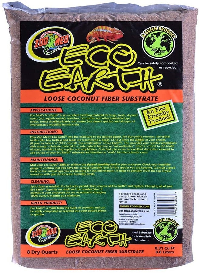 DBDPet 's Bundle 2 Pack Zoomed Eco Earth Loose Coconut Fiber Reptile Substrate 8 quarts | by Zoomed & Includes Attached Pro-Tip Guide - Image 2